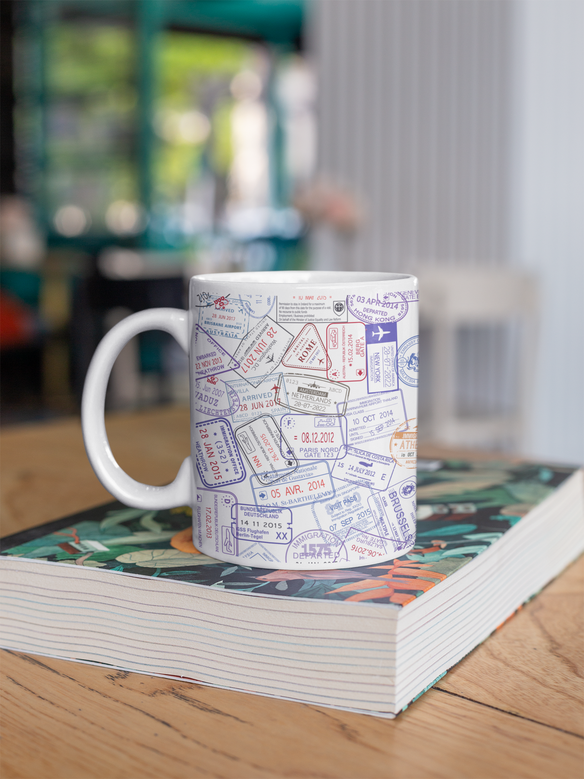Passport Stamps Mug