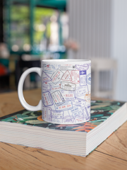 Passport Stamps Mug