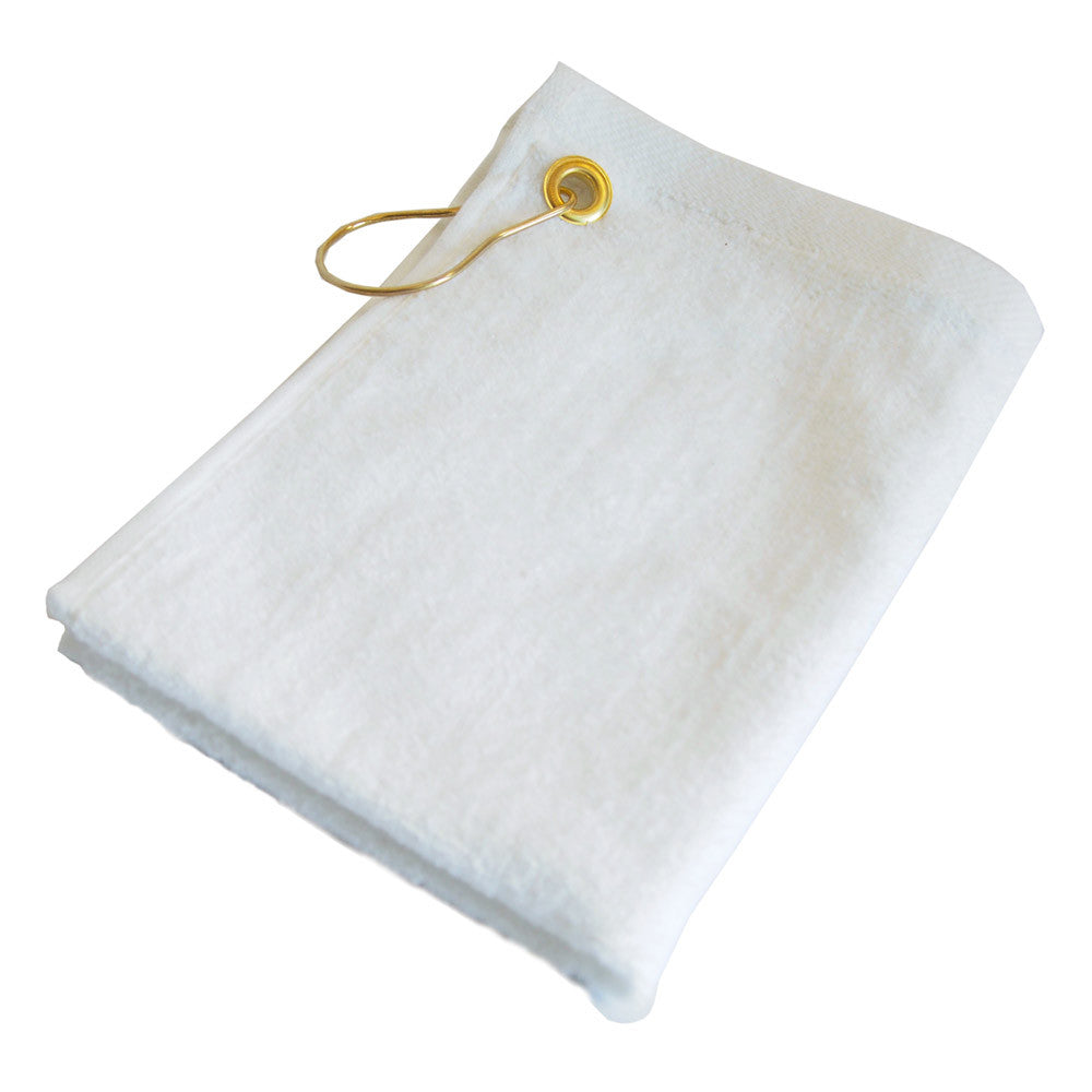 Golf Towel - 16" x 26" with Brass Grommet & Hook